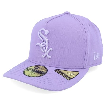 New Era - MLB Purple fitted Czapka Z Daszkiem - Chicago White Sox 59FIFTY Color Pack Purple A-frame Fitted @ Hatstore