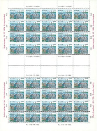 Åland - 1984 - Navigation Ark - 5 gutterpair - LAPE nr. 7