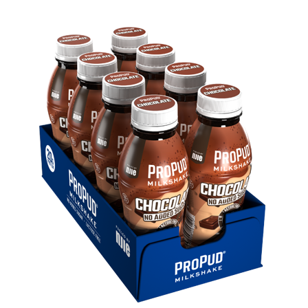 8 x ProPud Protein Milkshake, 330 ml, Chocolate