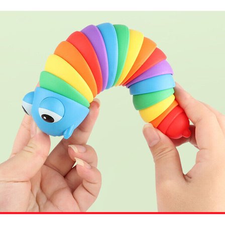 Stress Relief Colorful Caterpillar Variety Wriggling Worm Decompression Toy