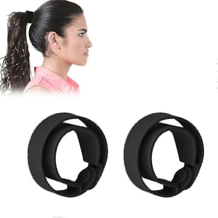 2 stk. Hår Elastikker, Hold Hår Elastik, Volumen Hår Elastik, Stærkt Hold Og Behagelig At Bære Til Hestehale -n462