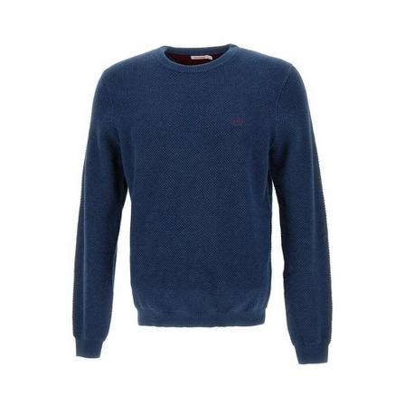 Sun68, Round-neck Knitwear Blauw, Heren, Maat:XL