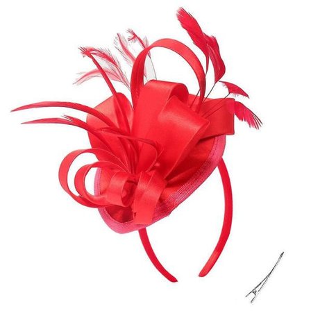 Tyylikäs Fascinator-panta naisille, cocktail-teekutsuhattu, hieno ranskalainen Fascinator häihin