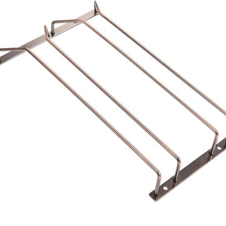 14 bronse vinglassholder under skap, KLB