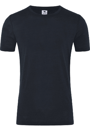 Dovre Ekologisk Ull, T-shirt, Orange Med Tryck T-shirts Herr Svart XXL