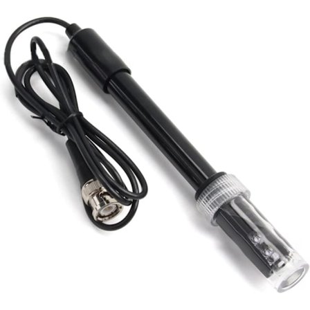 PH-prob med BNC-kontakt, 0-14 pH-område, utbytbar elektrod för pH-testare, mätare och kontroller, kompatibel med akvarium, pool, spa