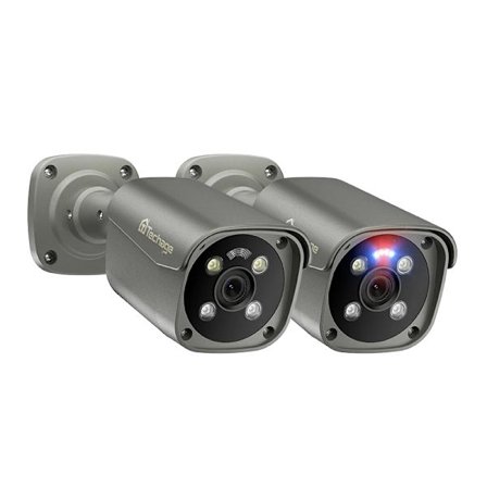 POE-kamera, Nattseende, IR-avstånd 15m, Fjärråtkomst,2PCS 8MP POE KAMERA