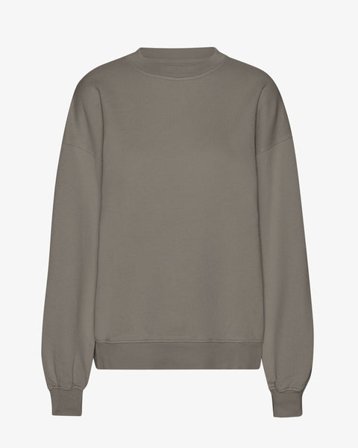 Organic Oversized Crew - Misty Brown - Female - 2XL
