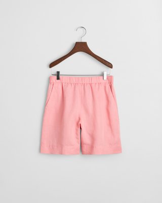 GANT - Pull-on-shorts i linblanding til dame geranium pink