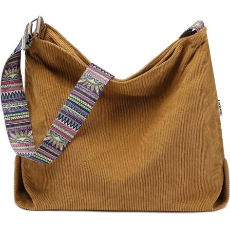 Naisten kangaskassi Työlaukut naisille Tote Crossbody -laukku