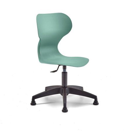 Chair BRIAN, height adjustable, with glidefeet, green