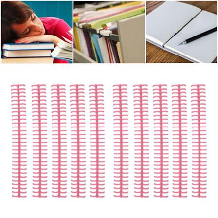 10 kpl sidontaspiraaleja, 30 reikää, muovinen nauha irtolehdille, halkaisija 1/2 tuumaa, pinkki