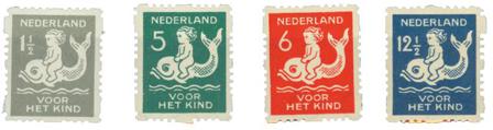 Holland 1929 - Roltandingzegels NVPH R82-R85 - Postfrisk