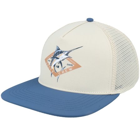 Salty Crew - Beige snapback Caps - Diamond Marlin Oyster/Slate A-Frame Trucker Snapback @ Hatstore
