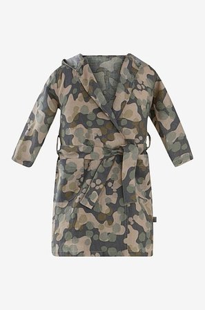 Jotex - Mini Szlafrok w Romiarze 122/128 Ciemnozielony - CARA - Kup Szlafroki iręczniki dla dzieci firmy Jotex