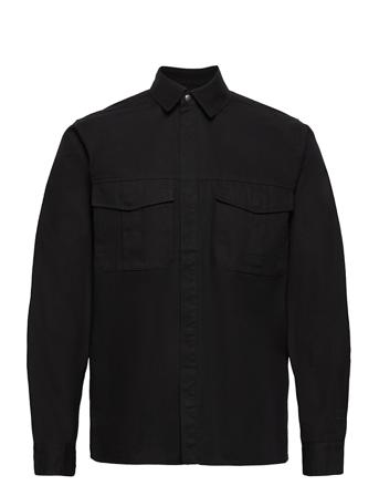 Laurel Twill Hybrid Shirt Skjorta Casual Svart Les Deux