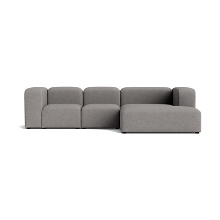Milo chaiselong sofa, højrevendt | 300cm - Loop Grå - 300x170x72 - Sofa, chaiselong