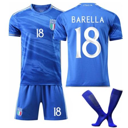 2324 Europacup Italia hjemme6Villatti1Donaruma18Barela14#skjorte XS- Perfet XS NO.18with socks