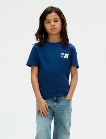Calvin Klein Seasonal Ck Regular Tee - Blue - 128
