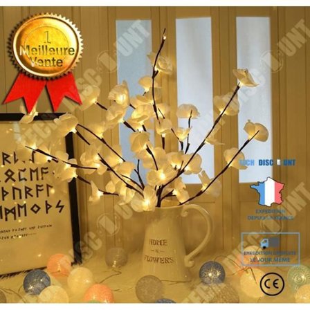 LED-ljusslinga - TECH DISCOUNT - Modell WHITE - 75cm - 20 lampor - Inomhus