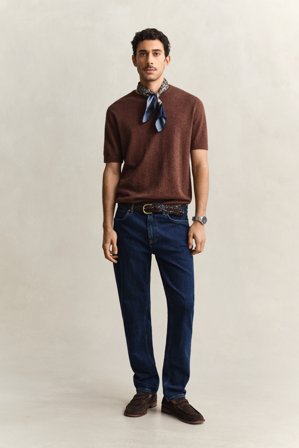 GANT Herren Regular Fit Clean Wash Jeans (32/34) Blau