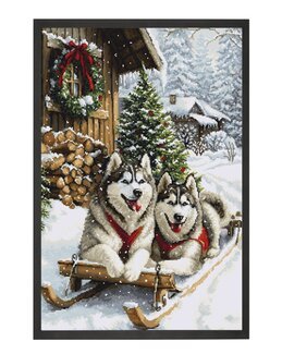 Stickpackung Bild Der nordische Winter