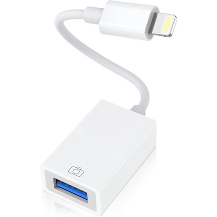 Lightning till USB-kameraadapter Lightning hona USB OTG-kabeladapter