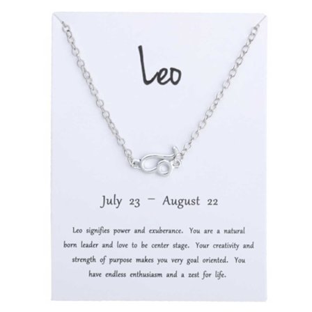 Lahjarannekoru Star Sign Lion Leo -rannekoru hopea