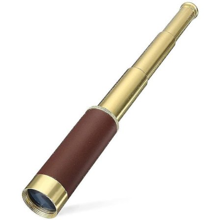 Piratmonokulärt teleskop, handhållet hopfällbart mässingsteleskop 25x30 med zoom