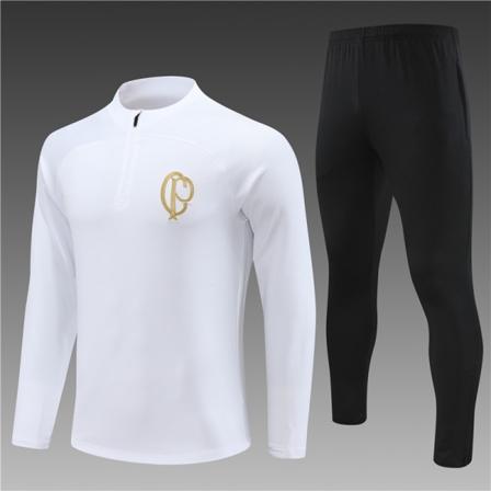 23-24 New Season Corinthians Långärmad set för vuxna/barn white 16#