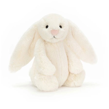 Jellycat Bashful Luxe Luna Kanin Gosedjur, Stor 51 cm | Kanin och Gosedjurskanin | Klassisk Barnpresent vit{FY} vit ,D