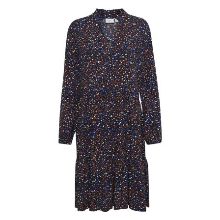 Saint Tropez, Eda SZ LS Dress Niebieski, Kobieta, Rozmiar: S