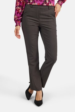 BRANDTEX - Sofie Bukser - Kold Brun - Slim Fit / Elastik i Taljen