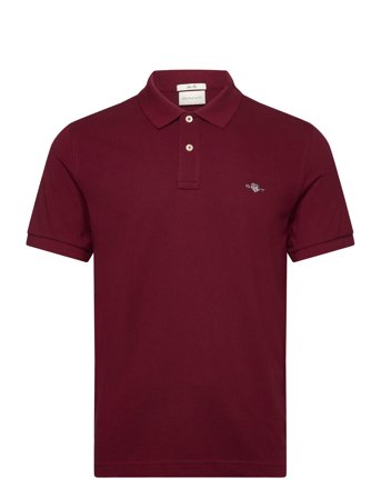 Slim Shield Ss Pique Polo Red GANT