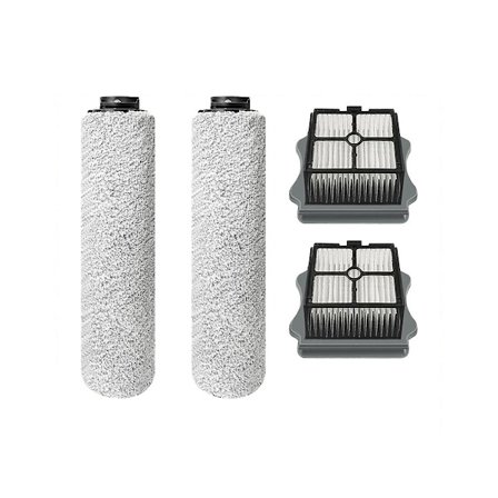 För IFloor 3 / Floor One S3 Sladdlös Golvrengörare Handhållen Dammsugare Mjuk Rulle Borste Hepa Filter Par [DB]