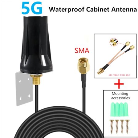 5G-antenn 4Gnb-modul som hanterar 2,4G Wifi Iot Smart Terminal-antenn med Sma-adapterkabel