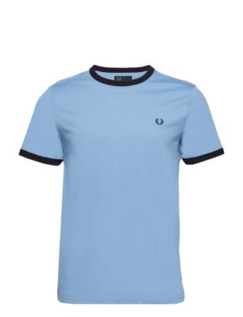 Ringer T-Shirt T-shirts Short-sleeved Blå Fred Perry