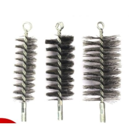 3 kpl uunin putkiharjoja: Savupiipun putken puhdistusharja kahvalla, kestävä vahva teräslanka-lämmityskattilan harja, savupiipun harja puhdistukseen