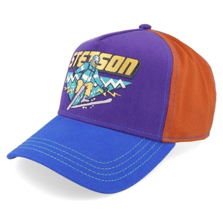 Stetson - Roxa trucker Boné - Ski Yellow - Purple/Blue/Brown A-Frame Trucker @ Hatstore