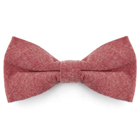 Pink Cotton Pre-Tied Bow Tie for Men - Pre-tied bow ties