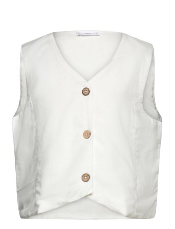 Mango | Cropped Waistcoat With Buttons | 152