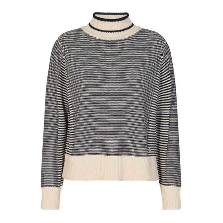 MOS Mosh, Linea Stripe Knit Blauw, Dames, Maat:S