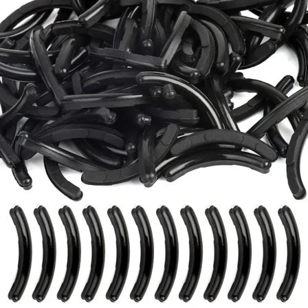 100 st Ögonfransböjare Refill Pads, Svart Ögonfransböjare