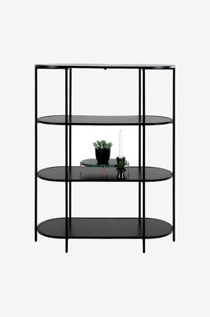 House Nordic - Hyllykkö Vita - Musta - Kirjahyllyt - - Homeroom