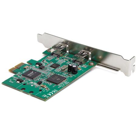 StarTech 2 Port 1394a PCI Express FireWire Card - PCIe FireWire Adapter - FireWire-adapter - PCIe - FireWire x 2 - TAA-samsvar