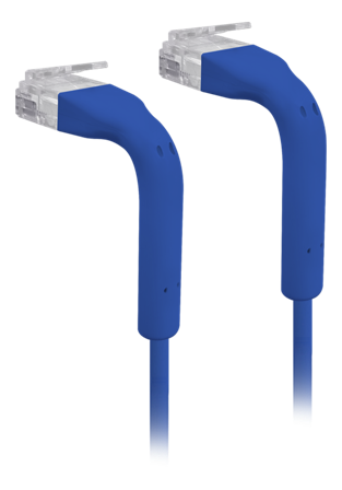 Ubiquiti UniFi Cat6 patchkabel - 30cm - blå - ultratynn og fleksibel