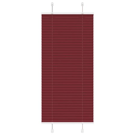 Plisserad persienn Bordeaux röd 55x150 cm tyg bredd 54,4 cm