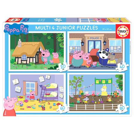 Peppa Pig Multi 4 Junior Puzzle 20-40-60-80pcs