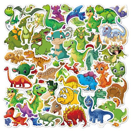 50 dinosaurieserie dator klistermärken