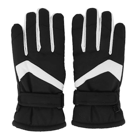 20241 Sæt Vinter Touchscreen Handsker Vandtætte Fortykkede Fleece Varme Handsker til Mænd Kvinder Udendørs Cykling Ski Sort M [BR]